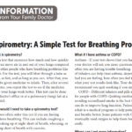 Spirometry Handout for Patients